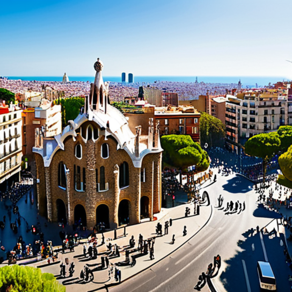 여행산업기사 시험 난이도 분석 - Barcelona Cityscape**

"A vibrant panoramic view of Barcelona, Spain, featuring the Sagrada Familia ...